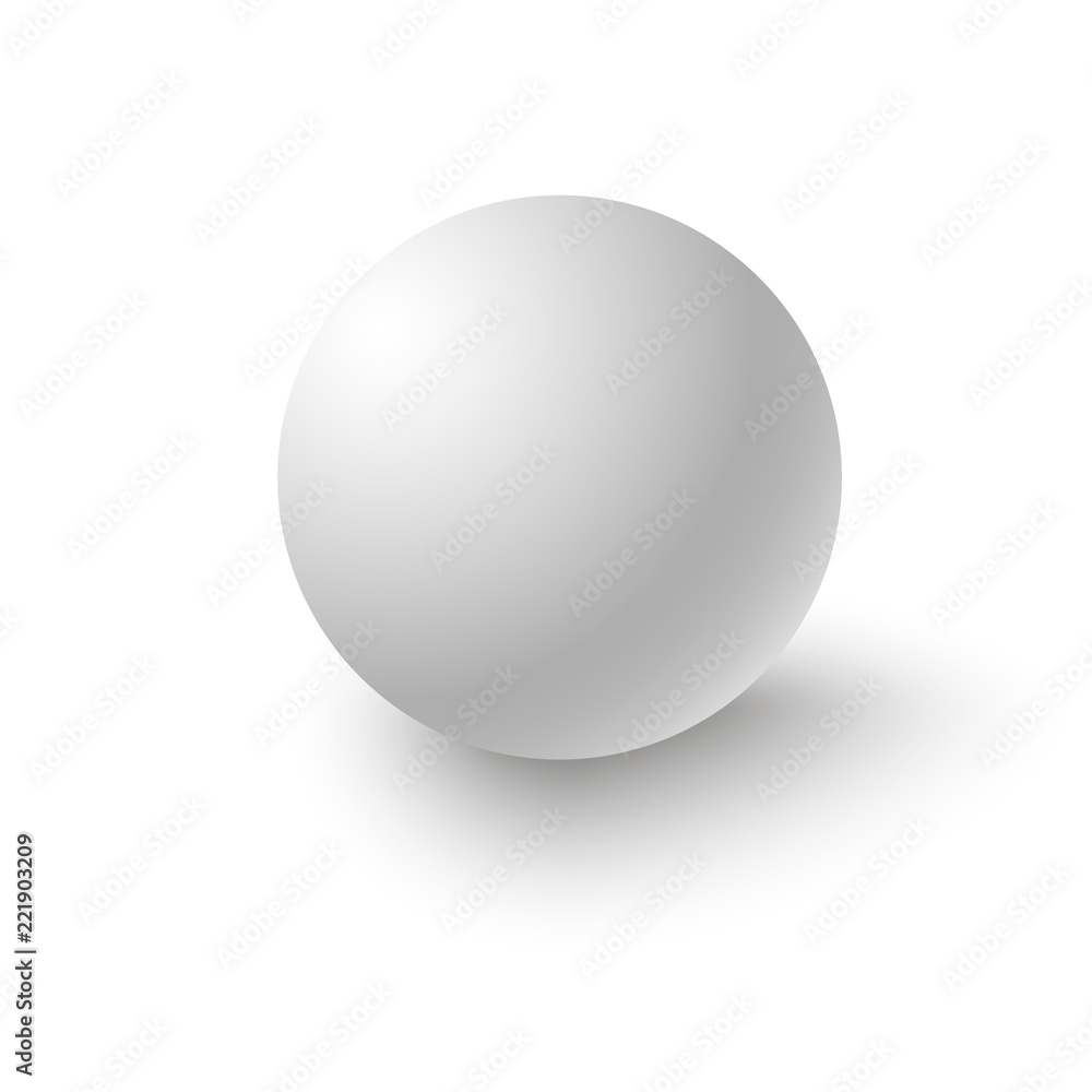 White sphere. Ball. 3D. Vector illustration White sphere. Ball. 3D. Vector illustration