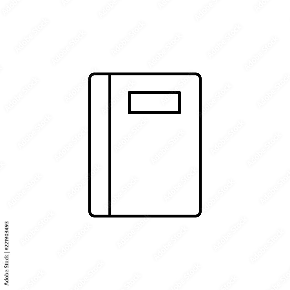 notebook icon. Element of school icon for mobile concept and web apps. Thin line notebook icon can be used for web and mobile notebook icon. Element of school icon for mobile concept and web apps. Thin line notebook icon can be used for web and mobile