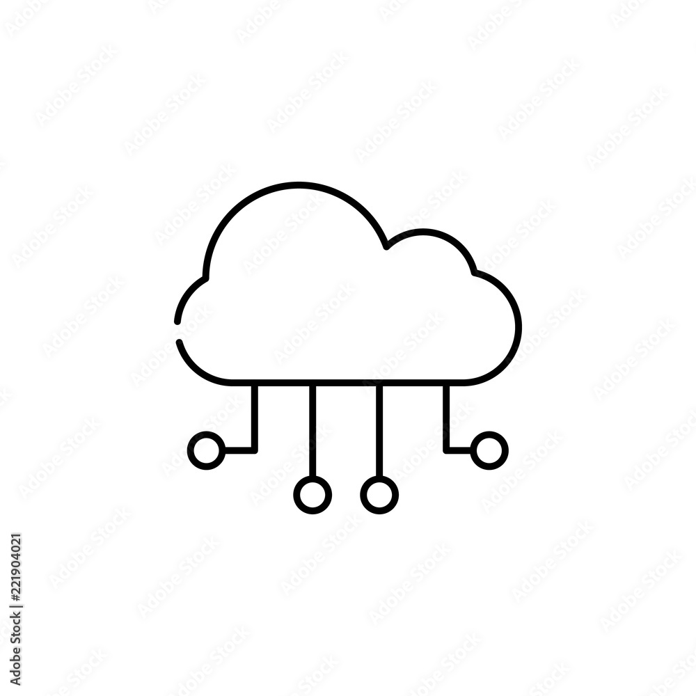 cloud storage icon. Element of seo and online marketing icon for mobile concept and web apps. Thin line cloud storage icon can be used for web and mobile cloud storage icon. Element of seo and online marketing icon for mobile concept and web apps. Thin line cloud storage icon can be used for web and mobile