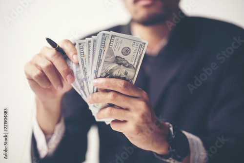 close up money us dollar bi...