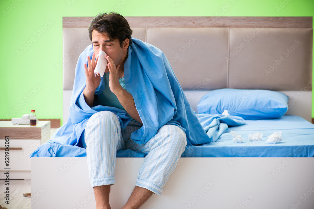 Man suffering from sleeping disorder and insomnia Man suffering from sleeping disorder and insomnia