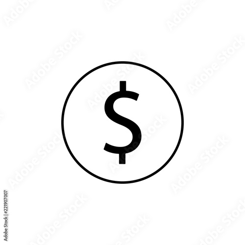 dollar icon. Element of finance for mobile concept and web apps icon. Thin line icon for website design and development, app development. Premium icon