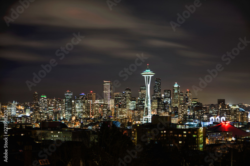 Seattle Skyline and Space Needle as seen from Kerry Park