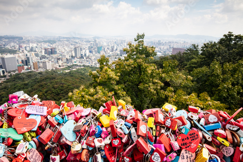 Love Locks at N Seoul Tower