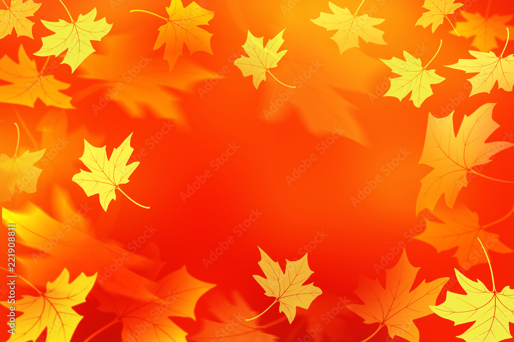 Autumn abstract background. Fall maple leaves. Flying foliage Autumn abstract background. Fall maple leaves. Flying foliage