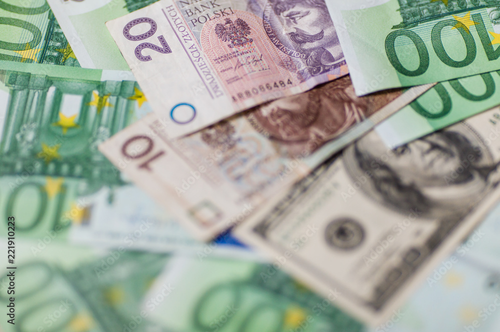 Euro Money. euro cash background. Several hundred euro banknotes Euro Money. euro cash background. Several hundred euro banknotes