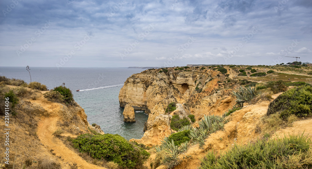 Beautiful bay near Lagos town, Algarve region, Portugal