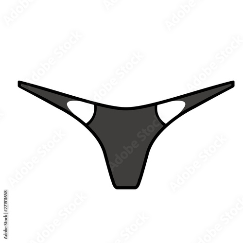 Isolated female underwear image. Vector illustration design