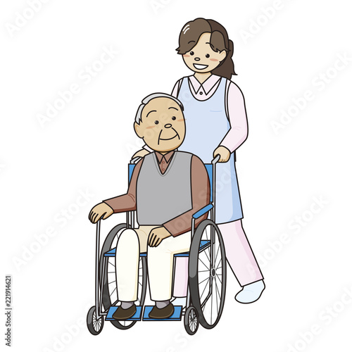 車いすを押す