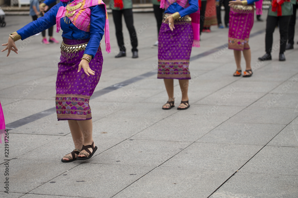 Thai folk dance group Thai folk dance group
