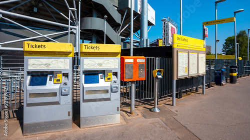 Ticket vending machine for Manchester Metrolink tram system in Manchester