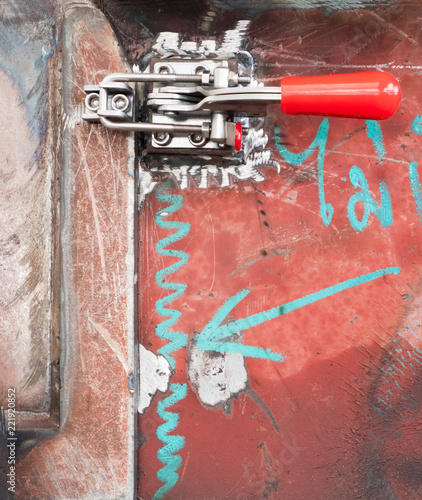 Εκτύπωση καμβά Industrial clamping mechanism