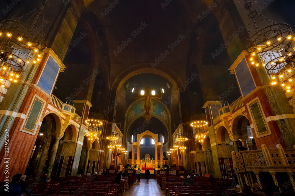 Westminster Cathedral or the Metropolitan Cathedral of the Precious Blood of Our Lord Jesus Christ in London, UK