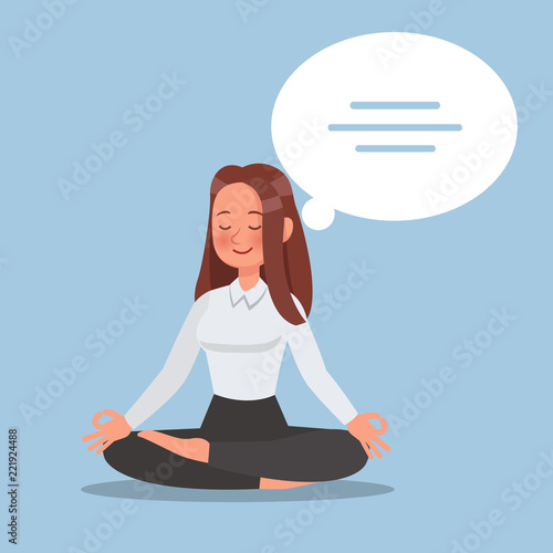 business woman thinking character vector design