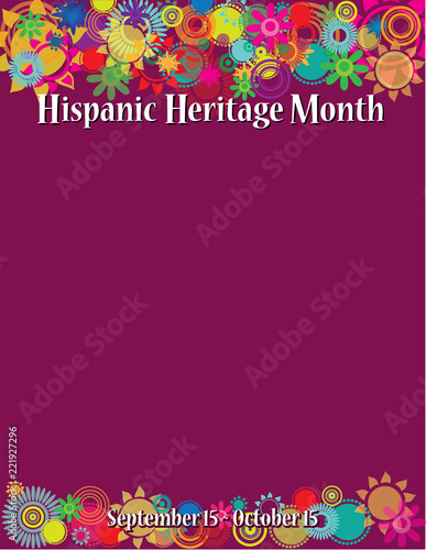Hispanic Heritage Month Poster Template