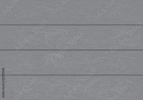 Realistic grey wood plank pattern background texture vector illustration.