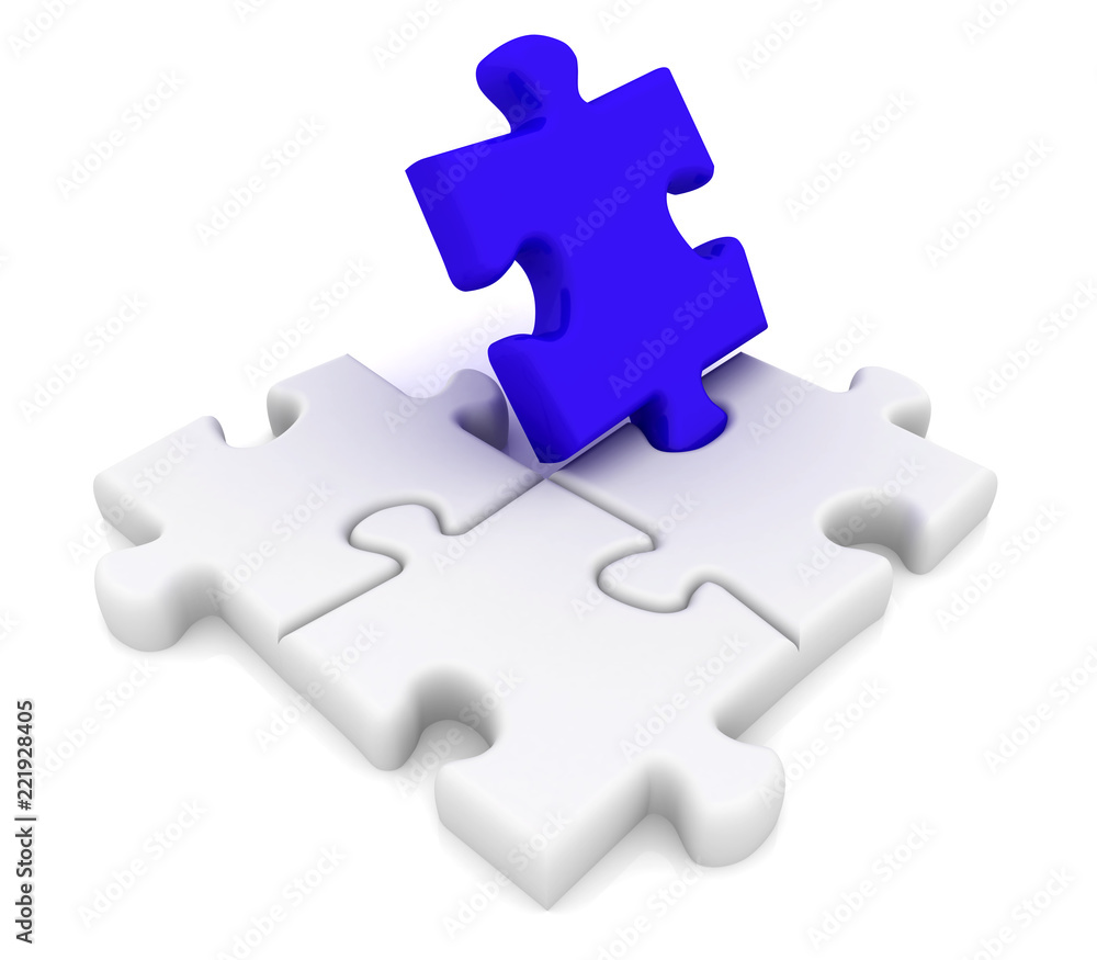3d puzzle pieces - conceptual image. 3d puzzle pieces - conceptual image.