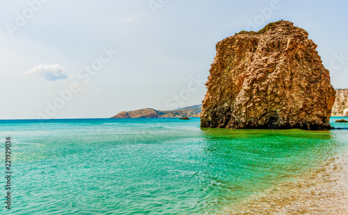 Milos island,Greece.Fyriplaka beach. photo