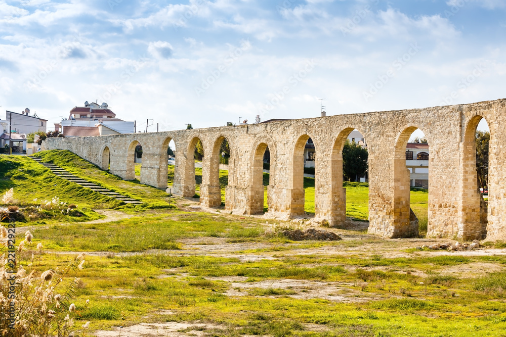 Kamares aqueduct in Cyprus