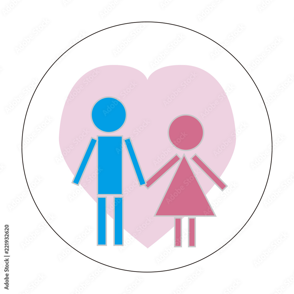 男女マーク Stock イラスト Adobe Stock