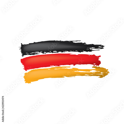 Germany flag  vector illustration on a white background