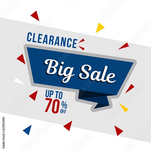 Clearance sale design