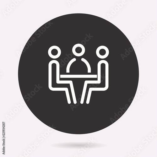 Conference - vector icon. Illustration isolated. Simple pictogram.