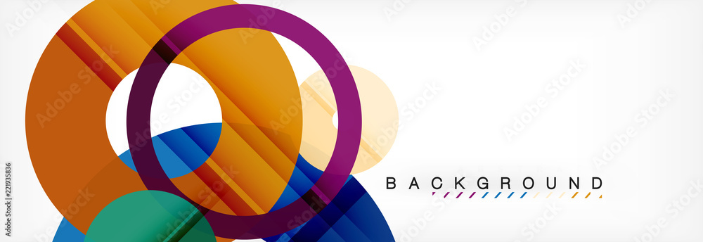 Geomtric modern backgrounds, rings abstract template Geomtric modern backgrounds, rings abstract template