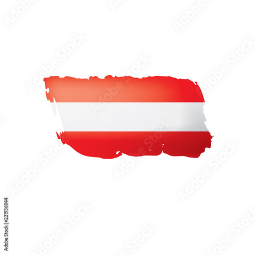 Austria flag  vector illustration on a white background