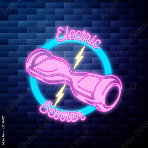 Vintage Smart Self Balancing Electric Scooter emblem