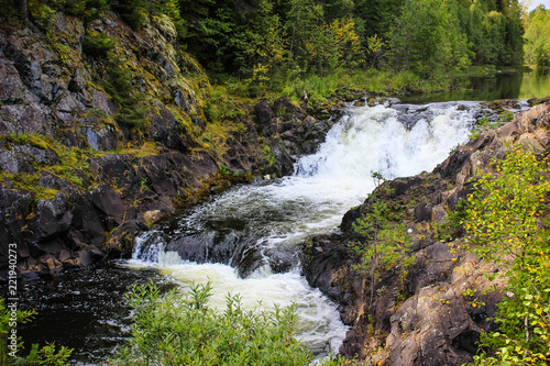 Водопад Кивач. Карелия. the Kivach waterfall Karelia
