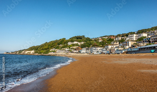 Obraz na plátně Ventnor beach on the Isle of Wight in England