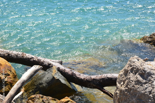 old fishing boat on the sea