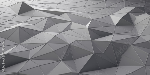 Fototapeta Naklejka Na Ścianę i Meble -  Abstraction of broken lines. 3d render illustration.