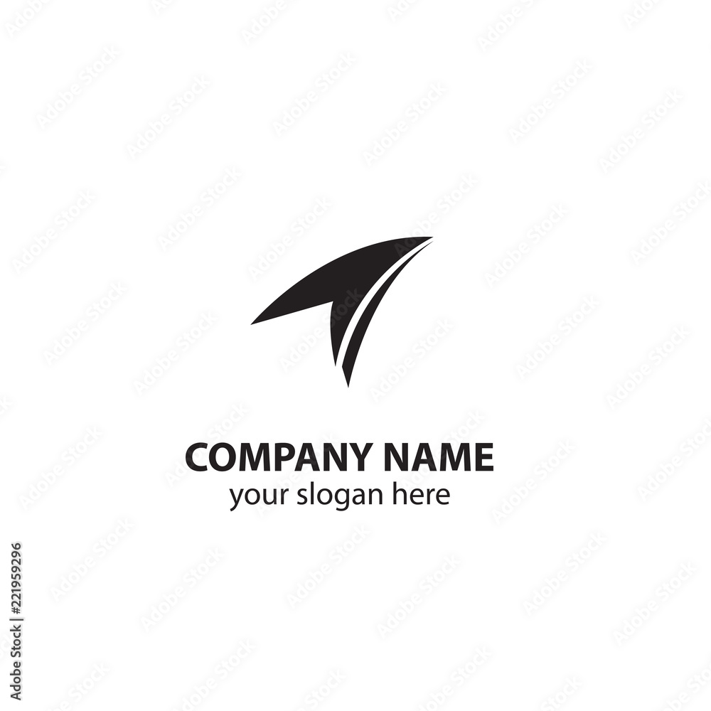 Fototapeta premium arrow logo design vector element, abstract logo design