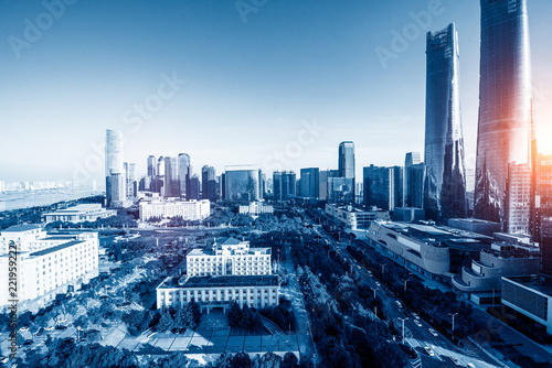 sky line of Tel Aviv towers and aerial israel