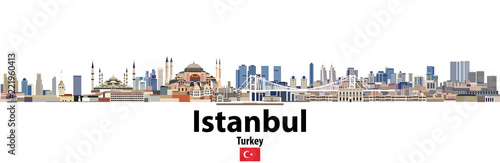 Istanbul vector city skyline
