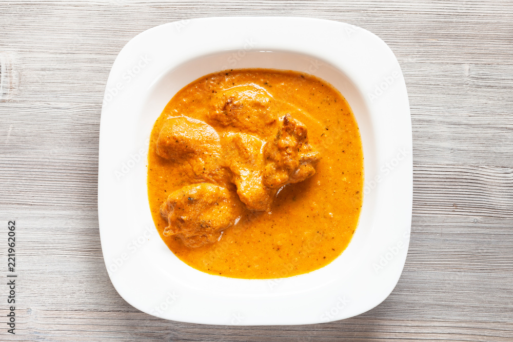 Murg Makhan Masala chicken pieces in curry Murg Makhan Masala chicken pieces in curry