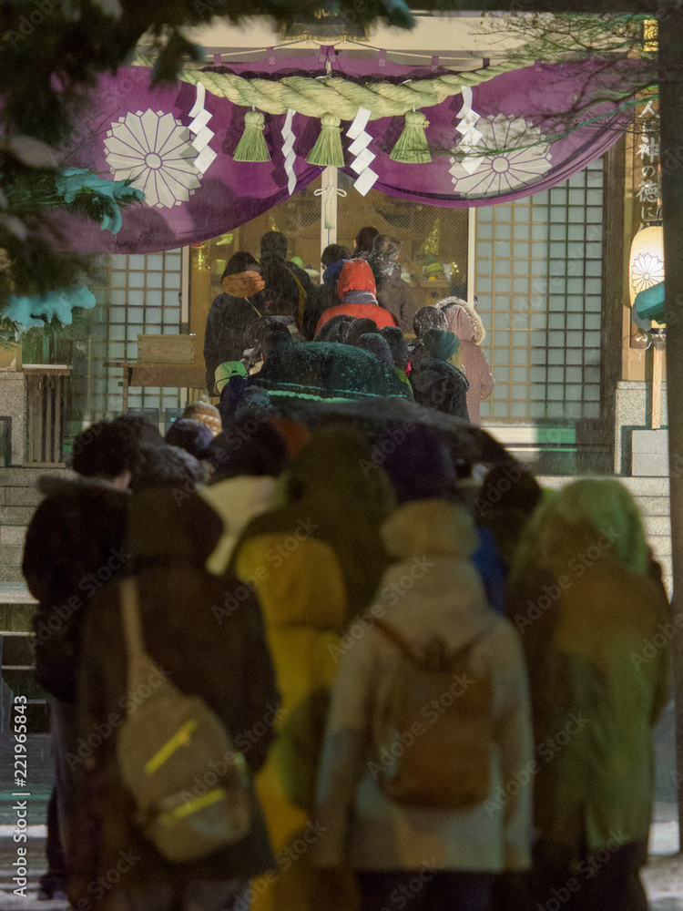 大晦日の神社 / 日本の年末年始イメージ
