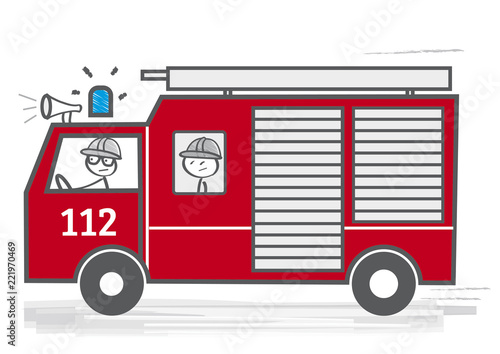 Feuerwehrauto - Feuerwehr im Einsatz