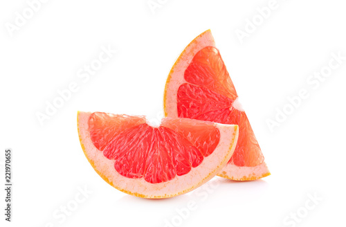 Photos Fresh Grapefruit isolated on white background.