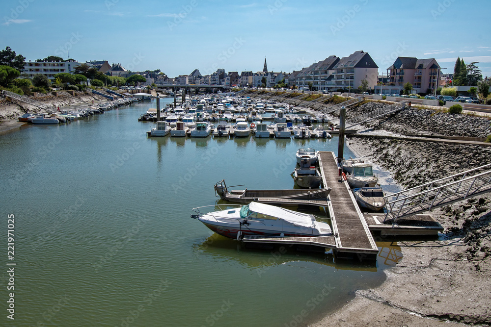 Le Pouliguen marina in late summer France 