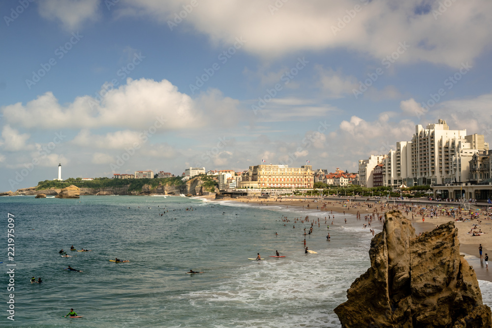 Biarritz Spanien Stadt Strand