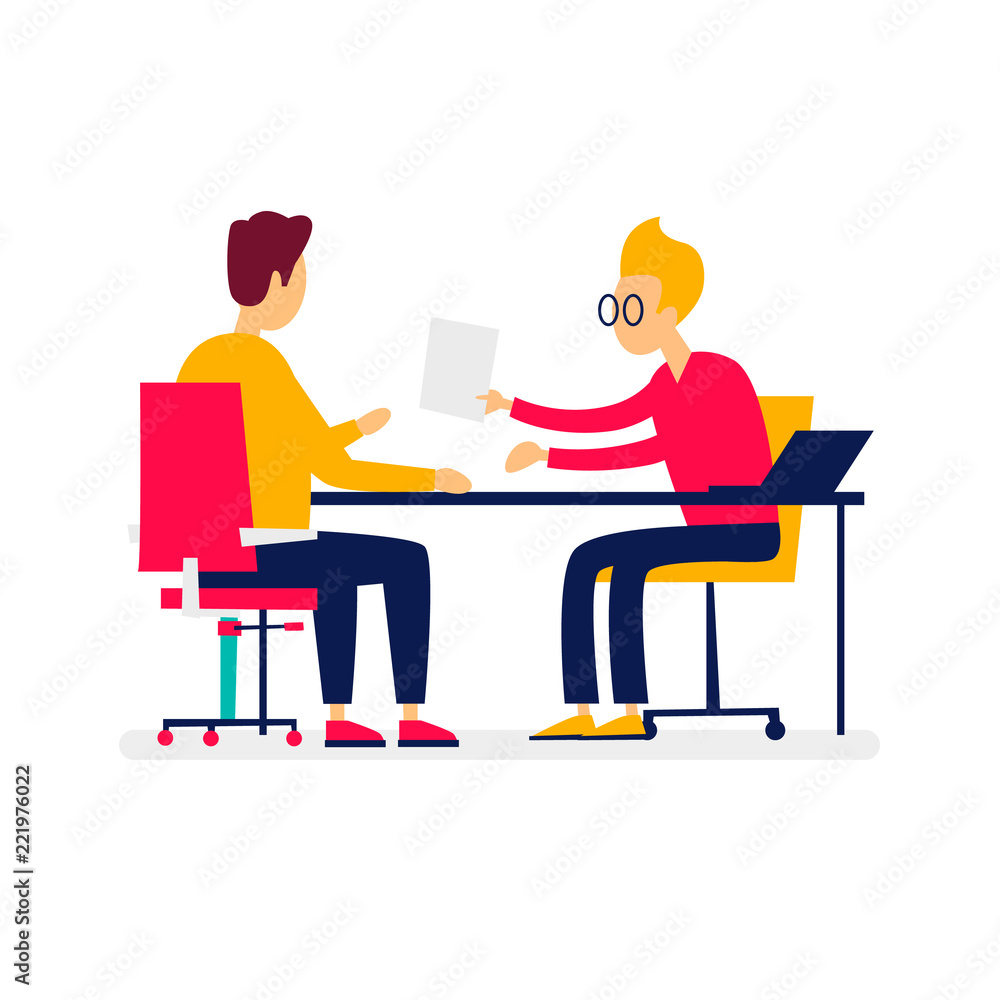 Teamwork, discussion, office, workplace, character, meeting. Business characters. Flat style vector illustration Teamwork, discussion, office, workplace, character, meeting. Business characters. Flat style vector illustration