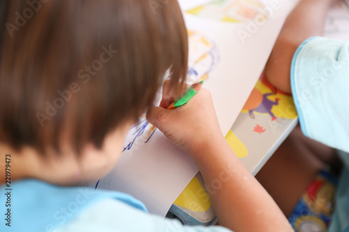 Children are painting
