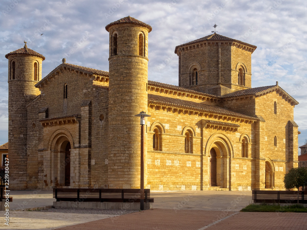 The Romanesque Church of Saint Martin lit by the morning sun - Fromista, Castile and Leon, Spain