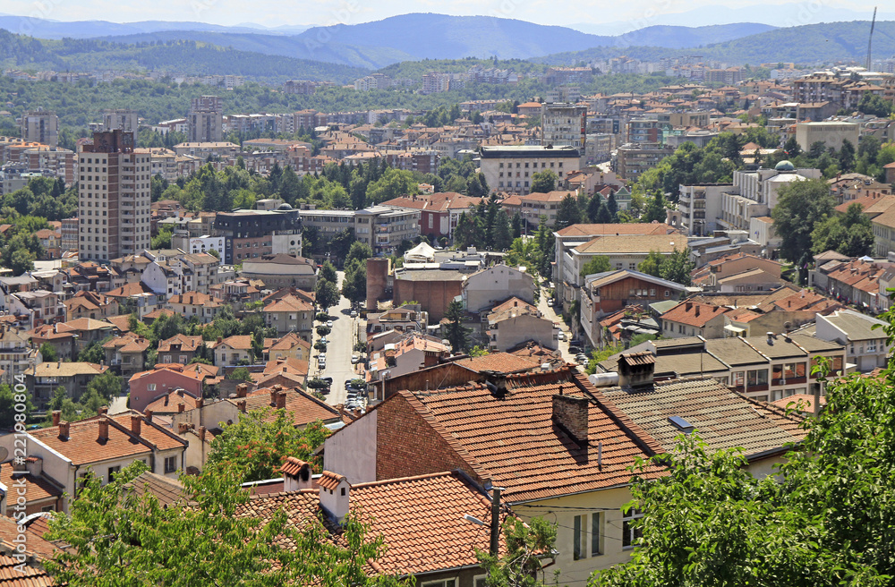 the cityscape of bulgarian city Veliko Tarnovo