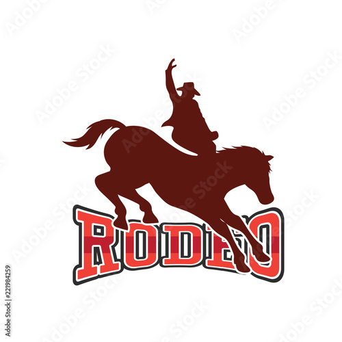 rodeo logo for your sport business, vector illustration