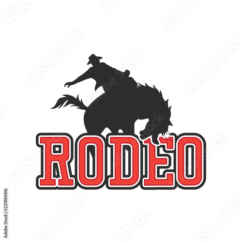 rodeo logo for your sport business, vector illustration