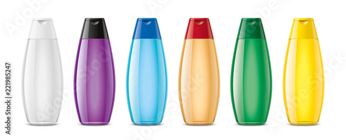 Plastic bottles. Version with transparent bottle